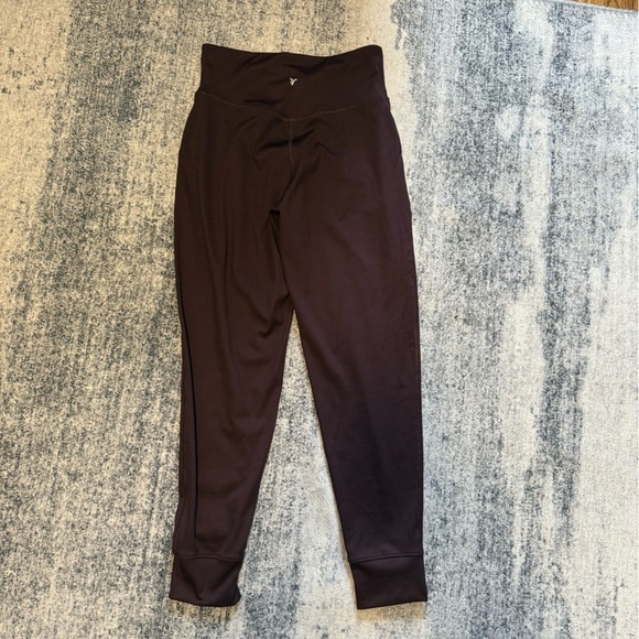 Old Navy Active Kids Maroon Ribbed Joggers - Picture 6 of 8